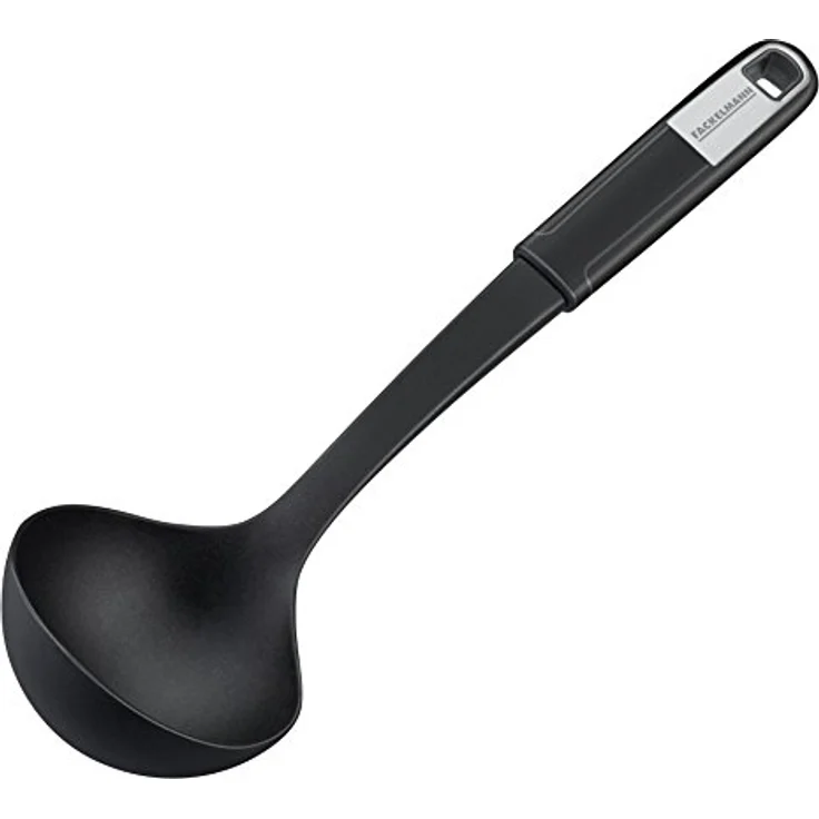 FACKELMANN Küchenhelfer-Set Sense, Kochbesteck aus hochwertigem Kunststoff mit Soft-Touch-Griff, Schwarz/Silber, 7-teilig – Bild 5