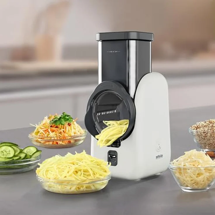 Silva Homeline SKR 800, Universalzerkleinerer mit 80 Watt Motor und 4 Einsätzen, Weiss/Grau – Bild 8