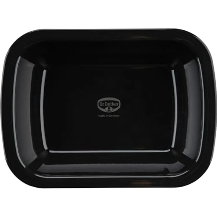 Dr. Oetker Back-Idee Kreativ Dessert- und Auflaufform aus Emaille, 28,5 x 21 x 6,5 cm, hitzebeständig bis 400°C, induktionsgeeignet, Schwarz – Bild 3