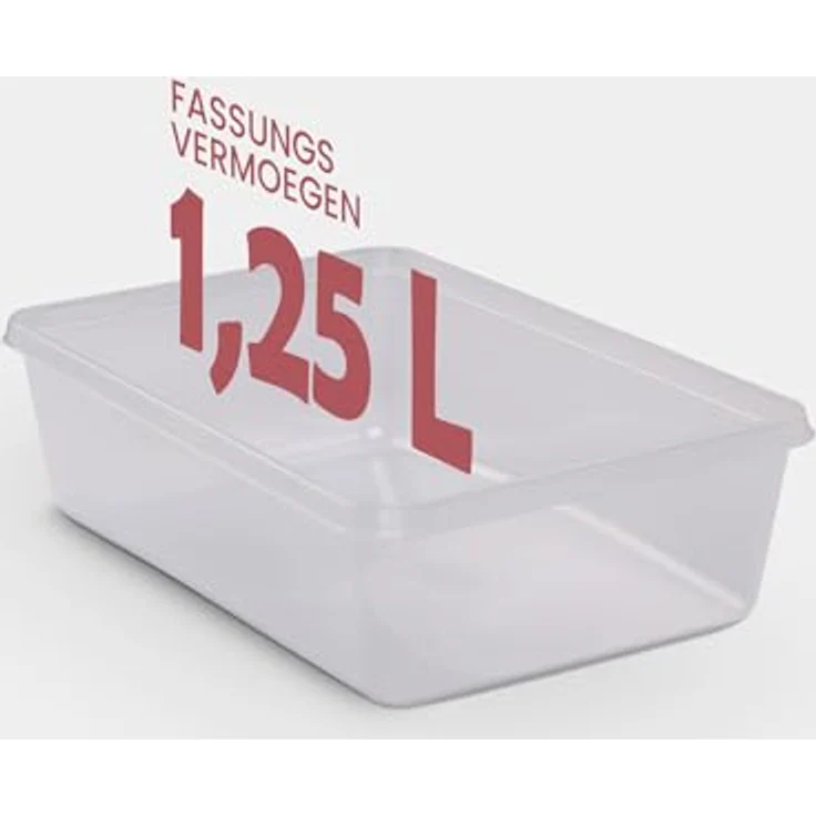 Bestlivings Frischhaltedosen 1,25 L (3er Pack) - Vorratsdose mit Deckel für Lebensmittel, Aufbewahrungsbox in Erdbeer-, Tomaten- und Salatmuster - Hochwertiges PP Kunststoff, nicht spülmaschinenfest – Bild 3