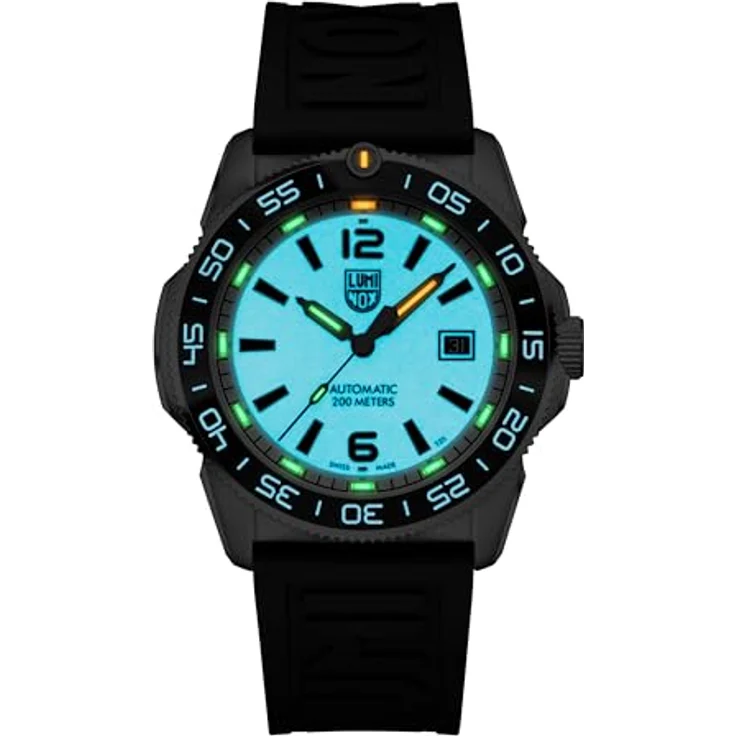 Luminox Pacific Diver Automatische Taucheruhr, 42 mm, Midnight Mariner, Wasserdicht bis 200 m, Saphirglas, Kautschukband – Bild 2
