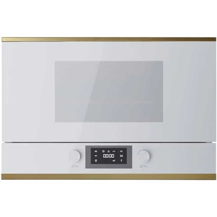 Küppersbusch MR 6330.0 W4 K-Series.3 Einbau-Mikrowelle 850 W Leistung, 22 Liter Garraumvolumen, Weiß/Gold – Bild 1