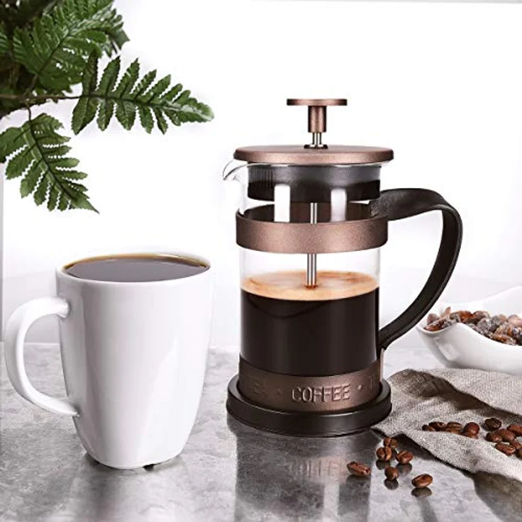 FrenchPress Glass Retro 350ml Braun – Bild 3