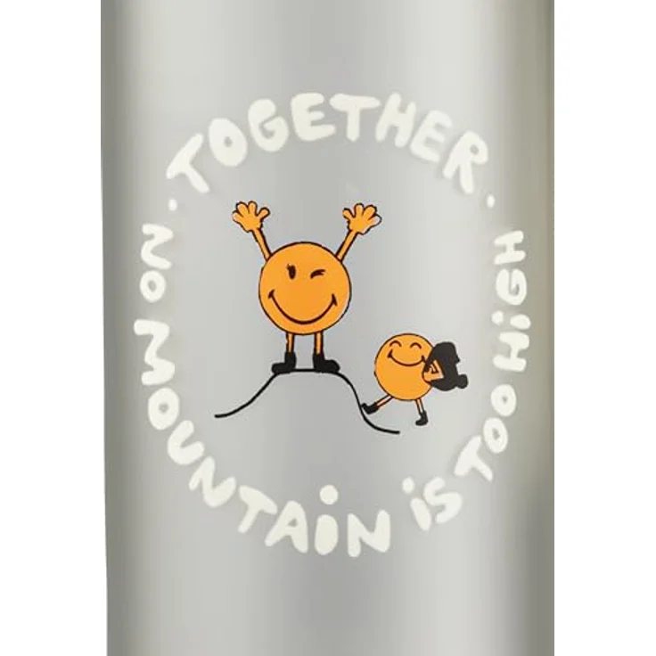 Jack Wolfskin SMILEYWORLD BOTTLE, Trinkflasche für Kinder mit Trinkhalm, 0,5 Liter, bunt – Bild 2