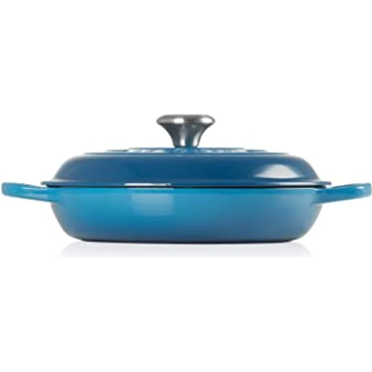 Le Creuset Signature Gusseisen Gourmet-Profitopf, Rund, Ø 26 cm, 2 l, Für alle Herdarten inkl. Induktion geeignet, Marseille – Bild 5