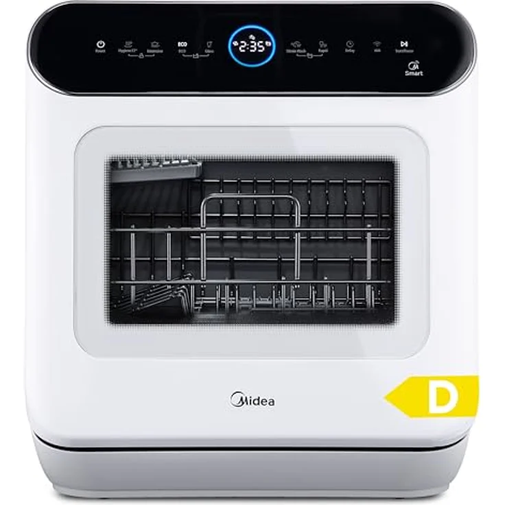 Midea MDWMT0305EW-WE, Kompaktgeschirrspüler in Weiß mit 3 Maßgedecken, 7 Programmen und LED-Bedienung – Bild 1