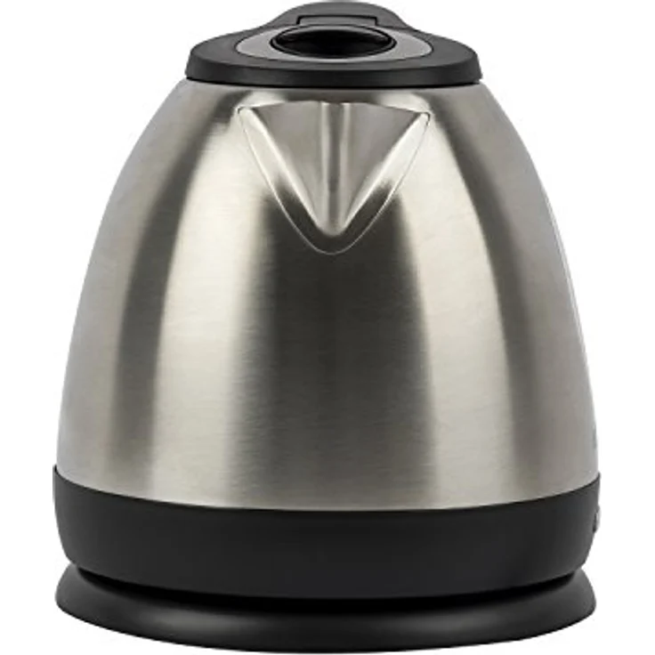 H.Koenig BO12 Wasserkocher - 1,2 L - Wasserstandsanzeige - 1630 W - Edelstahl - silber-schwarz – Bild 2