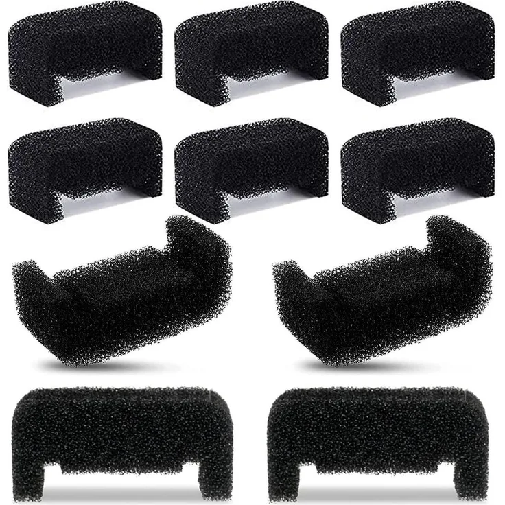 Hantoc 10x Schwammfilter für Katzenbrunnen, lebensmittelechter Ersatzfilter, 6.5x3x3 cm, hohe Adsorptionskapazität