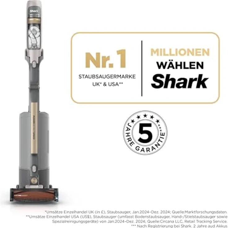 SHARK IA3246EUTIV PowerDetect Speed Luxe Collection Clean & Empty, Akku-Staubsauger mit selbstentleerender Ladestation, 350 Watt, bis zu 60 Minuten Laufzeit – Bild 2