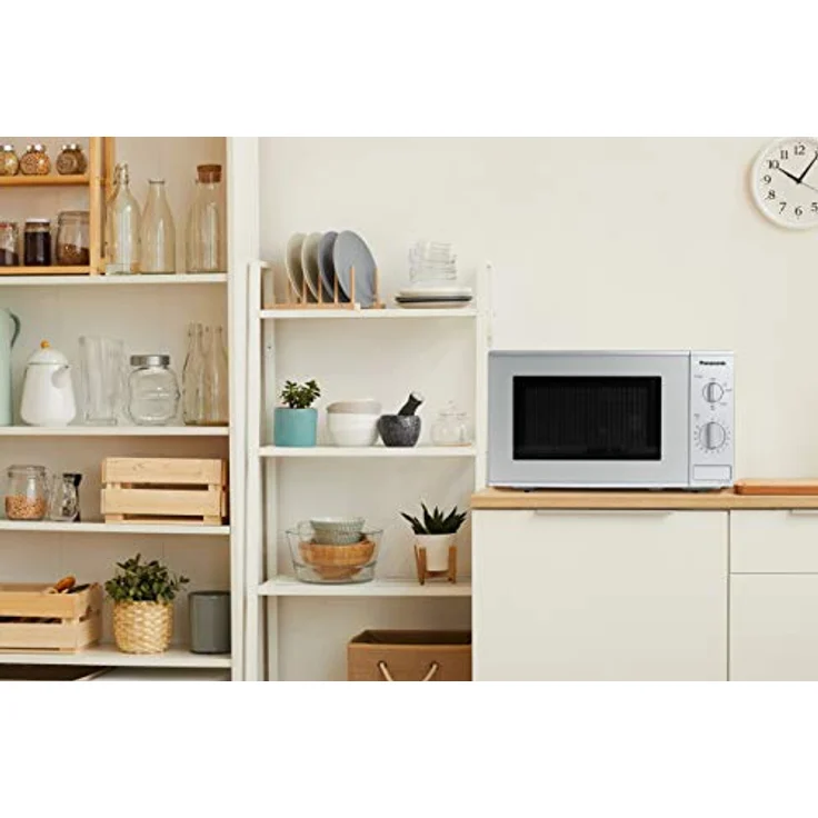Panasonic NN-E221MMEPG Mikrowelle, Standgerät, 800 Watt, 20 Liter Garraum, silber – Bild 2
