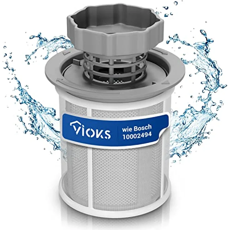 VIOKS Sieb Mikrosieb Feinsieb Set Ersatz für 427903/00427903 Mikrofilter 3-teilig Filter für Bosch Geschirrspüler Siemens Spülmaschine Neff/Whirlpool/Philips – Bild 1