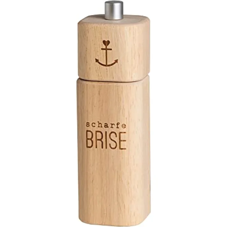 Räder Gewürzmühle Design Pfeffermühle "Scharfe Brise", handgearbeitet aus nachhaltigem Material, Meer-Design