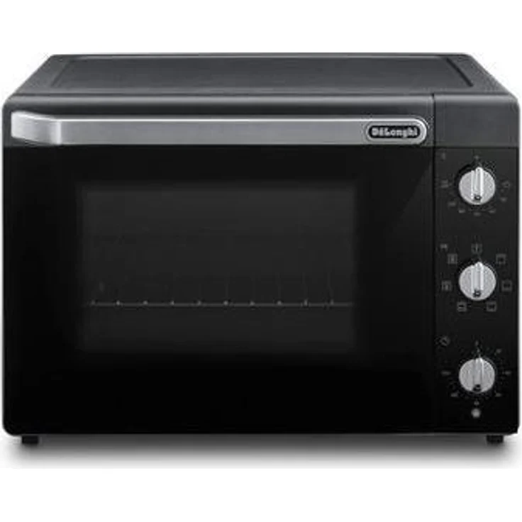 De'Longhi EO 40123.S, 40 L Kleinbackofen mit 2000 W Heißlufttechnologie, schwarz