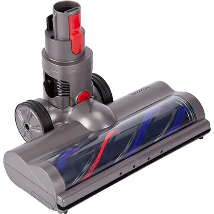 Trade-Shop Turbodüse Bodenbürste mit LED für Dyson V15 Detect Absolute, V15 Detect SV12, Grau, kompatibel mit 966489-08, 966489-11, 966489-04, 966489-12, 966489-1