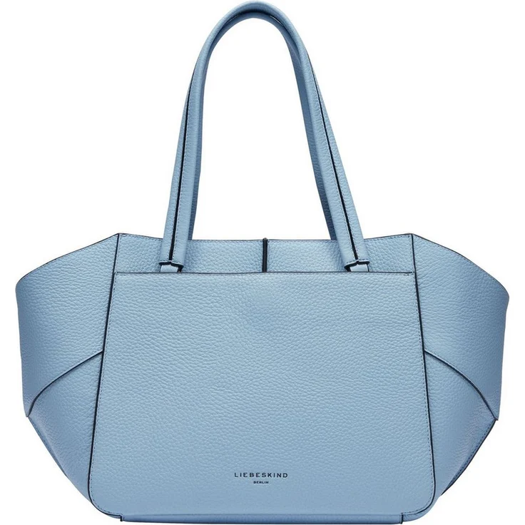 Liebeskind Berlin Shopper Lilly Heavy Pebble, modischer Shopper aus Rindsleder in Breath (hellblau) – Bild 1