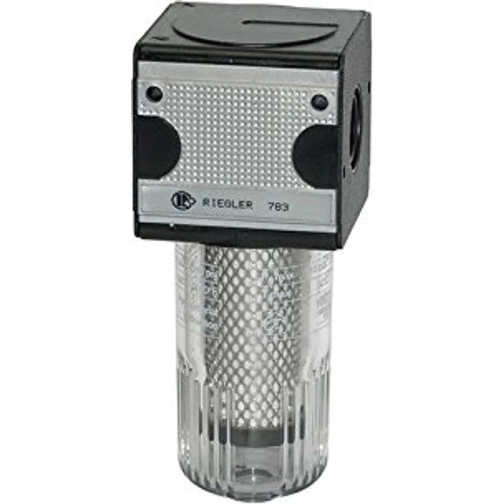 Riegler Aktivkohlefilter »multifix«, PC-Behälter, BG 3, G 1/2, für Geruchsfiltrierung in Druckluft bis 60 °C, max. 16 bar – Bild 2