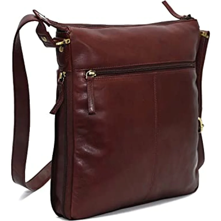 Greenland Nature Nature Umhängetasche aus 100% Leder, 28 cm, rot – Bild 2