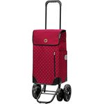 Andersen Einkaufstrolley - Quattro Shopper Sofia rot 43 L einkaufen, groß, Hackenporsche, höhenverstellbar, leise Räder, multifunktional, Räder abnehmbar