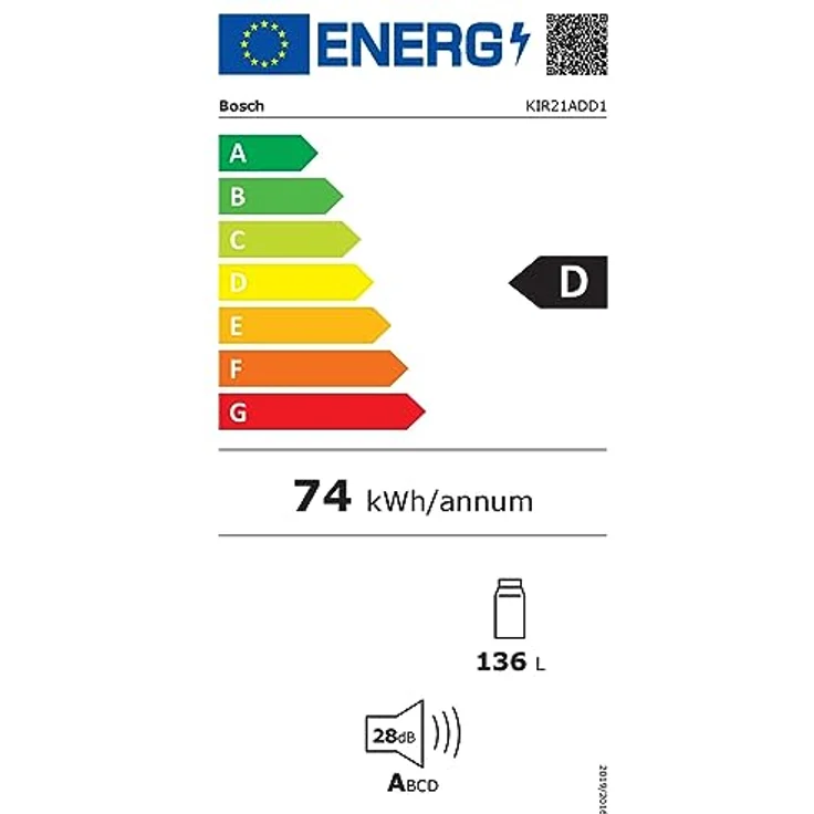 Bosch KIR21ADD1 Kühlschrank, Einbau, Energieklasse D – Bild 26