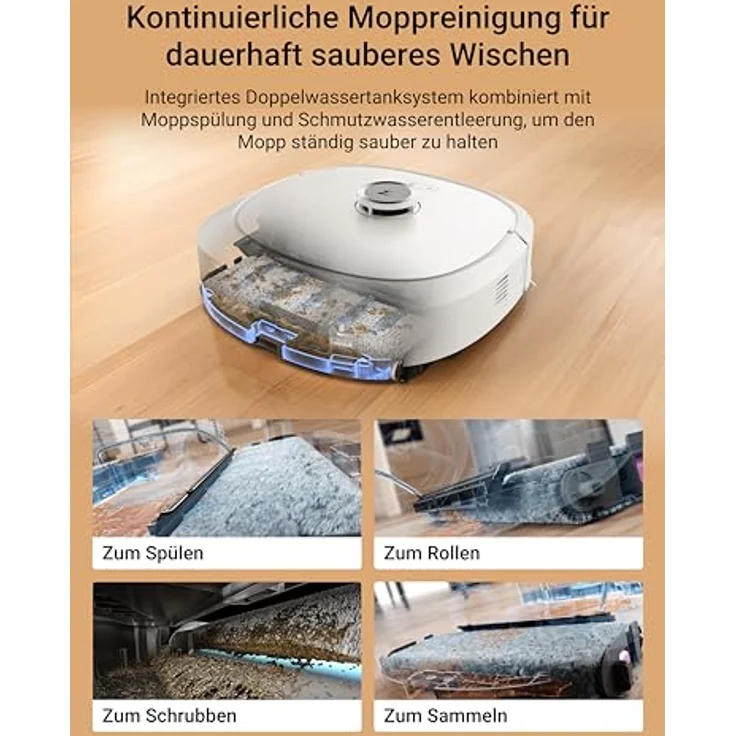 Eureka Saugroboter J20 - 3in1 Saug/- Wischroboter mit Absaugstation, 8000Pa, 3D Objekt – Bild 3