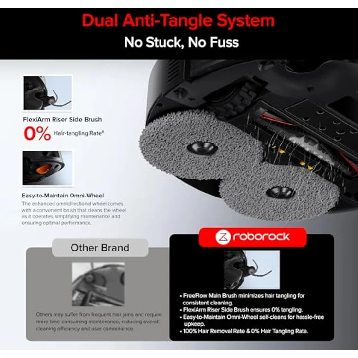 Roborock Saros Z70 Black, Saugroboter mit KI-gestütztem OmniGrip Arm, Wischfunktion und 22.000 Pa Saugleistung – Bild 6