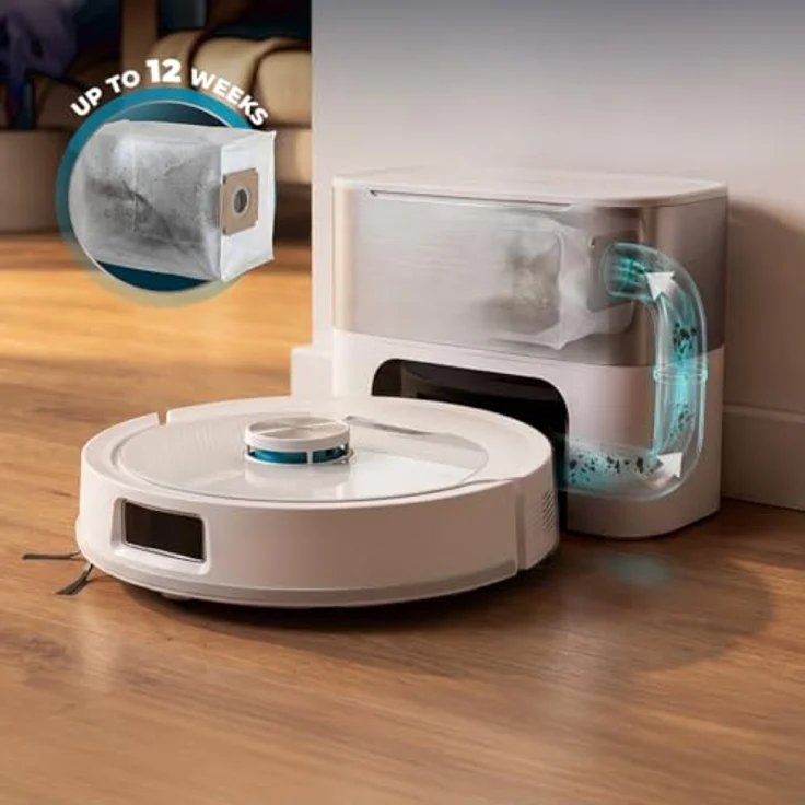 Cecotec Conga Y60, Beutelloser Staubsauger-Roboter mit Lasernavigation, 0,35 l, Perleffekt, autonom mit Selbstentleerung – Bild 5