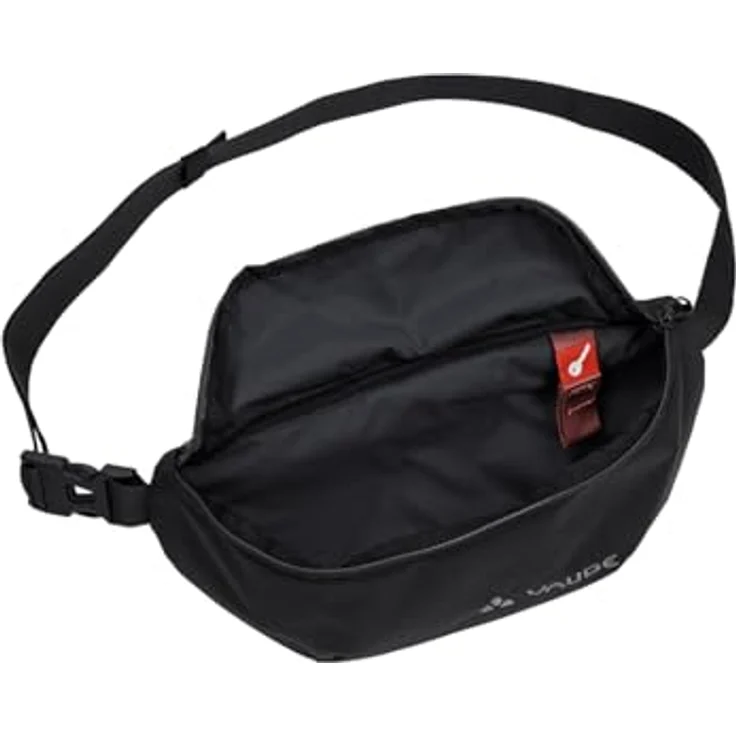 VAUDE Umhängetasche WegaMove Black, praktische Hüfttasche mit Diebstahlschutz, verstellbarem Schultergurt und recycelten Materialien – Bild 4