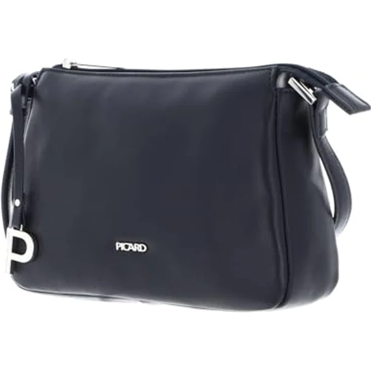 Picard Bodybag Really, Crossbody Bag aus feinem Rindleder, 13 x 28 x 10 cm, Schwarz – Bild 2