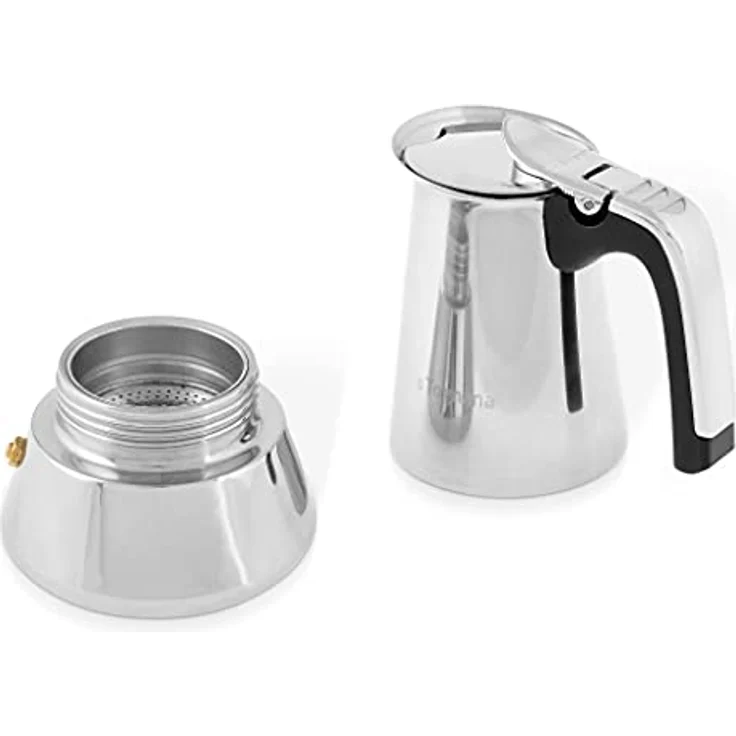 Tognana Riflex Induction Kaffeebereiter 4 Tassen, Edelstahl, Silber – Bild 5
