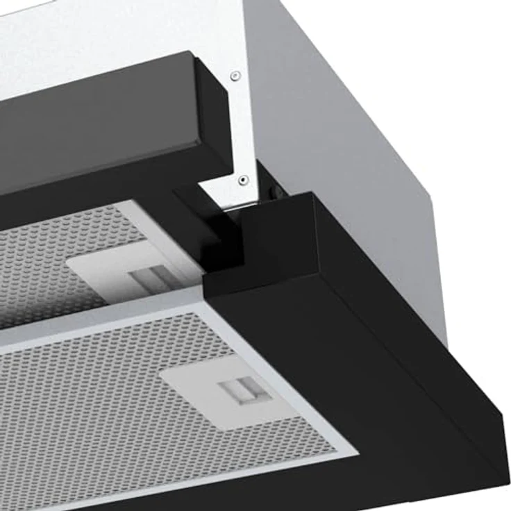 Oranier Einbau Schublüfter 60 cm - Abluft Dunstabzugshaube mit ausziehbarer Glasblende - Touch Control mit 3 Leistungsstufen - Dunsthaube FLA560 – Bild 3