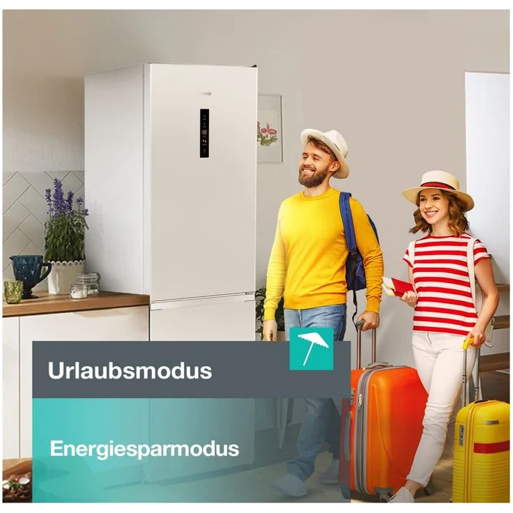 Gorenje N 619 EAW4 Kühl-Gefrierkombination, freistehend, weiß, NoFrost, LED, Schnellgefrieren, Breite 59.5 cm, Energieklasse E – Bild 11