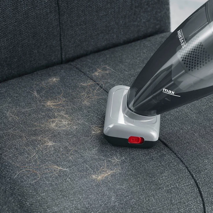Severin HV 7146 S'Power Kleinstaubsauger, 30 min Akkubetrieb im Eco-Mode, Turbobürste mit 2.500 Umdrehungen pro min – Bild 6
