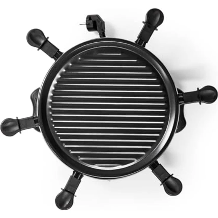 Melissa 16300032 Raclette Schwarz, 800 Watt Gourmet-Set für bis zu 6 Personen mit abnehmbarer Grillplatte 29 cm – Bild 4