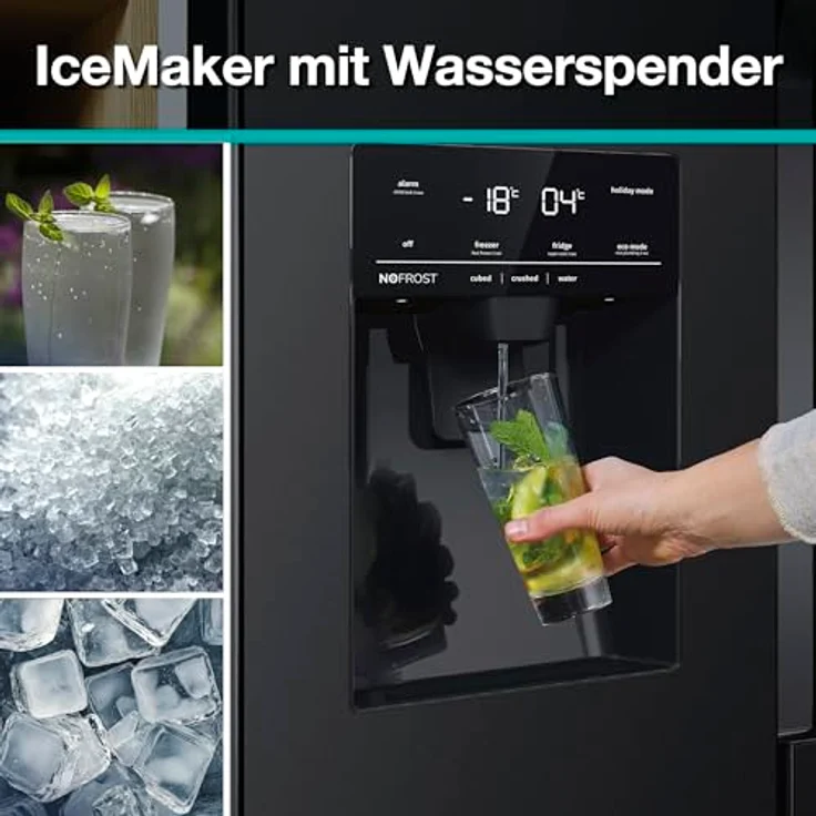 Gorenje NRR9185ESBXL, Side-by-Side Kühlschrank mit NoFrostPlus, LED Innenbeleuchtung und ConvertActive-Funktion, Edelstahl-Finish – Bild 5