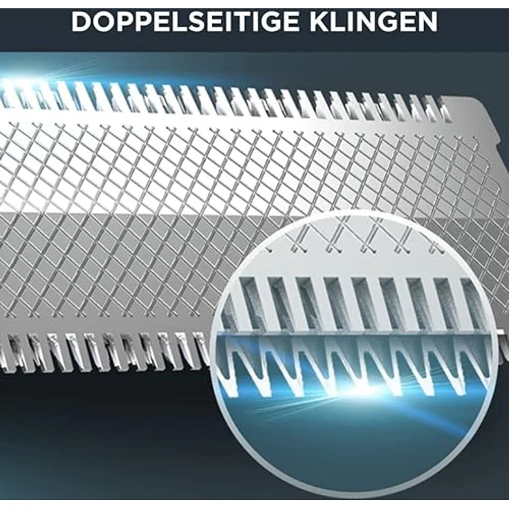 Rowenta Forever Sharp Bartschneider TN6000, Einstellbare Bartlängen: 1, 3 und 5 mm, Laufzeit: 120 Minuten, Klingenmaterial: Edelstahl, kabellose Anwendung, ideal Trimmen und Rasieren, schwarz – Bild 4
