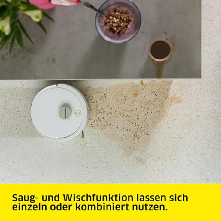 Kärcher RVC 3, Saug- und Wischroboter mit 15.000 Pa, App-Steuerung, Laser-Navigation, für Hartböden und Teppiche, automatisches Laden – Bild 3