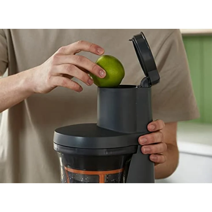 Kenwood JMP85.000SI PureJuice XL Slow Juicer, Entsafter, 270 Watt, XXL-Einfüllöffnung, Selbstreinigung, 1,3 Liter, silber – Bild 3