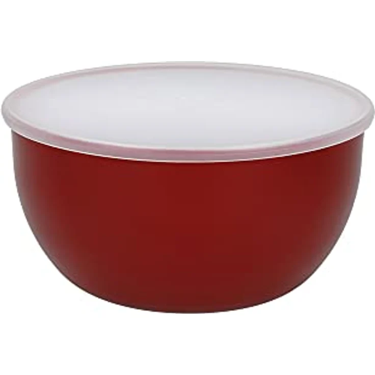 KitchenAid - Salatschüsseln, 591 ml, aus Kunststoff mit Deckel, rot, 4er Set – Bild 4