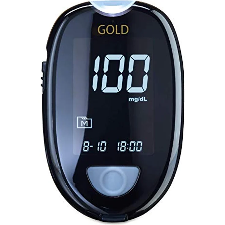 GlucoCheck GOLD Starter-Set (mg/dl) mit 110 Blutzuckerteststreifen – Bild 1