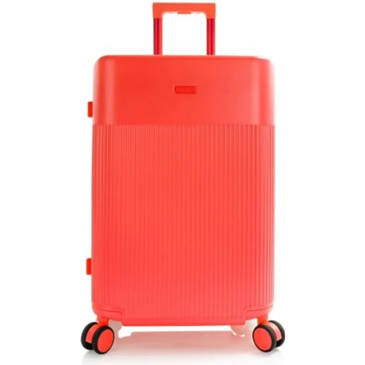 Heys HiLite Kofferset 3-teilig, 4 Rollen mit Dehnfalte, orange, 100% Polycarbonat, 49 cm x 30 cm x 74 cm – Bild 2