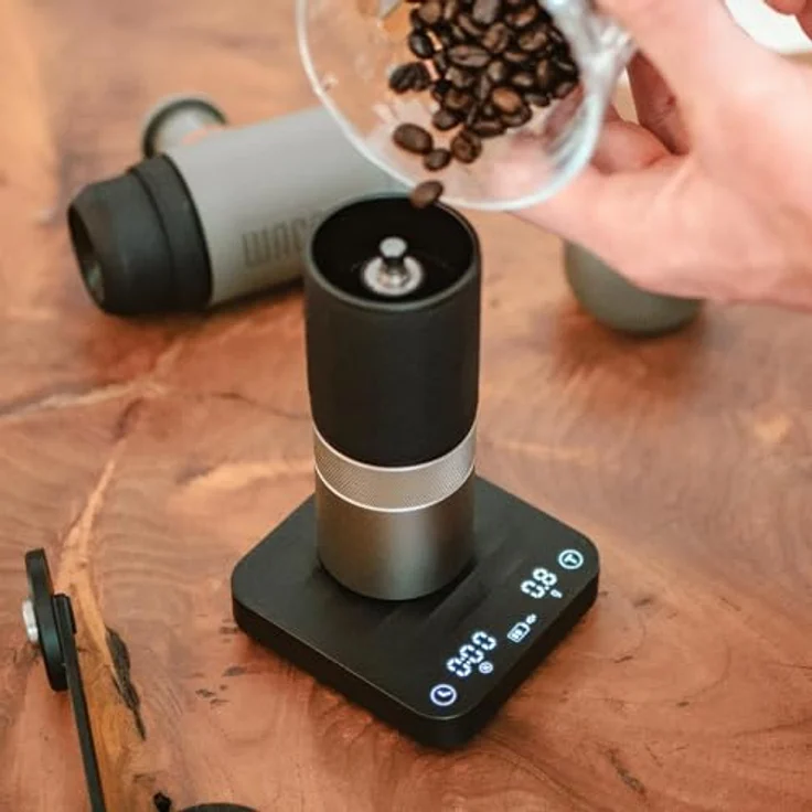 WACACO Exagram Pro, Digitale Küchenwaage mit Timer, 0,1 g bis 2 kg, Wiederaufladbar, Schwarz – Bild 2