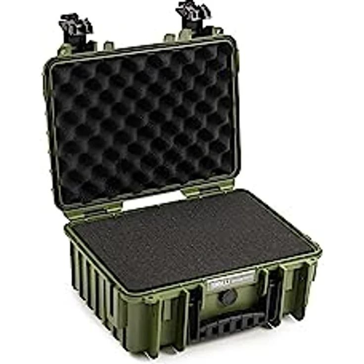 B&W International B&W Transportkoffer Outdoor - Typ 3000 Bronze-Grün - mit Würfelschaum - wasserdicht nach IP67 Zertifizierung, staubdicht, bruchsicher und unverwüstlich – Bild 1