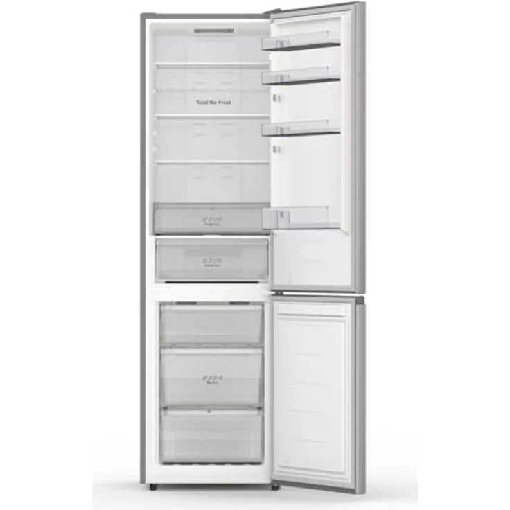 Hisense RB440N4ACA Kühl-Gefrier-Kombination/Höhe 201 cm/Kühlen 178 L/Gefrieren 98 L/LED Beleuchtung, Edelstahl – Bild 2