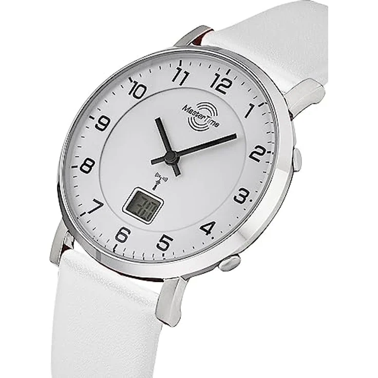 Master Time Funk Quarz Damen Uhr Analog-Digital mit Leder Armband MTLS-10805-12L – Bild 2