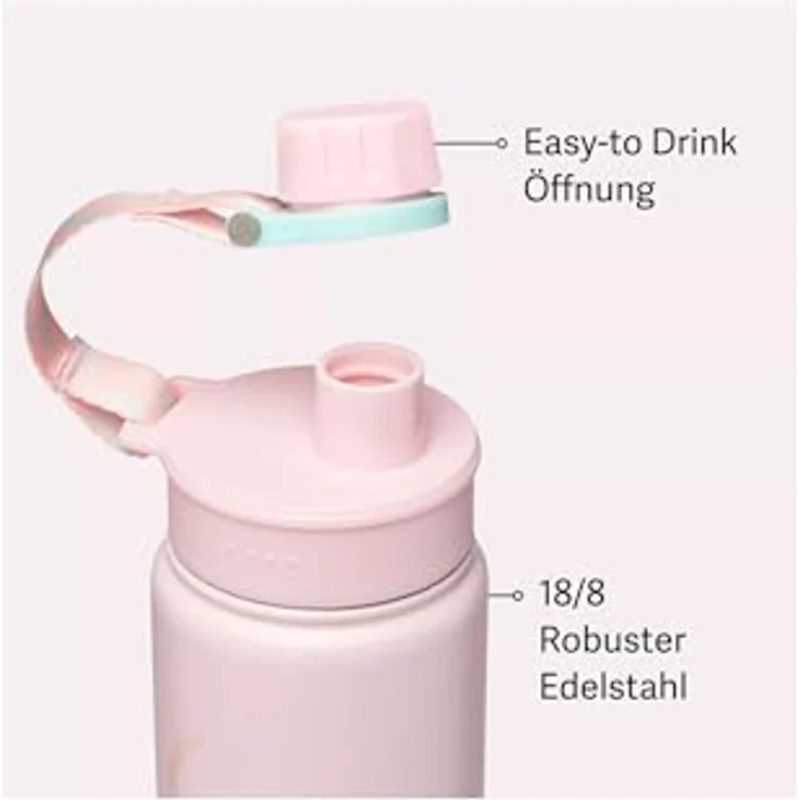 Satch Trinkflasche Rose Steel – Bild 3
