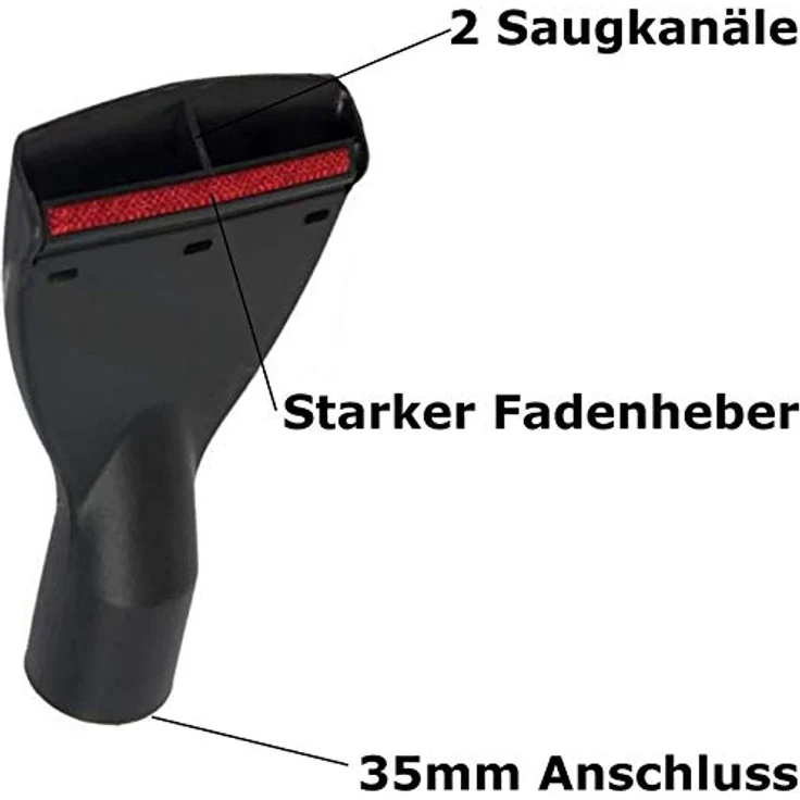 Maxorado Staubsauger Aufsatz Set, Ersatzteil mit Fugendüse, XL Polsterdüse und Staubpinsel für 32mm/35mm Rohre, kompatibel mit Siemens VS 06 G 2410 Synchropower – Bild 2