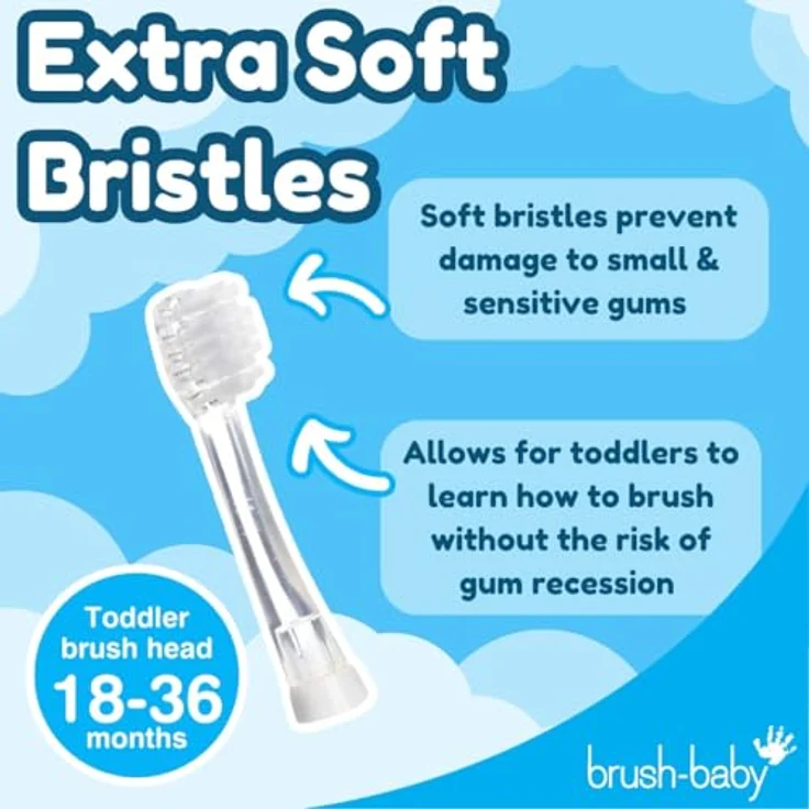 Brush-Baby, Zahnbürstenkopf, BabySonic (4 x) – Bild 3