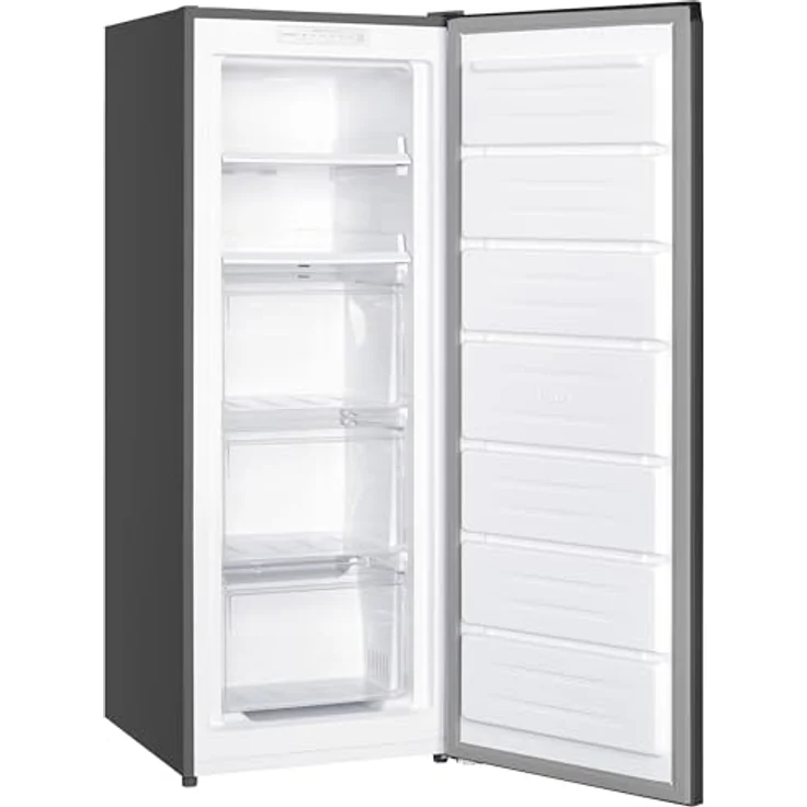 homeX FSN1611E-S Gefrierschrank No Frost, 161L Nutzinhalt, 4-Sterne Gefrierleistung, Super-Frost-Funktion, silber – Bild 13