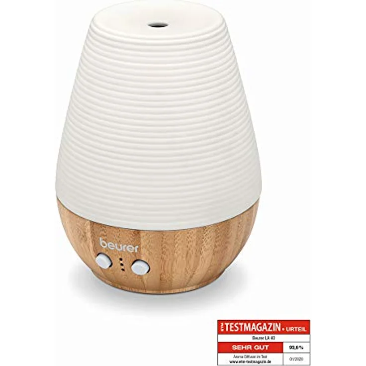 Beurer LA 40 Aroma Diffuser, Duft-Vernebler mit Ultraschall-Zerstäubung, mit Wellnesslicht und Farbwechsel, aus Holz – Bild 6
