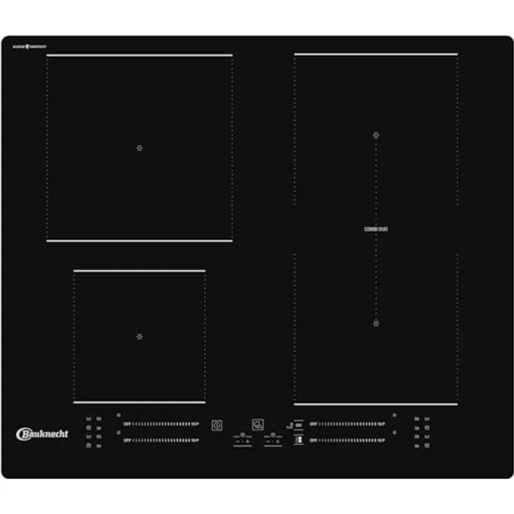BAUKNECHT Induktions-Kochfeld BS 3560B CPNE, rahmenlos, 4 Flexzonen, Schwarz